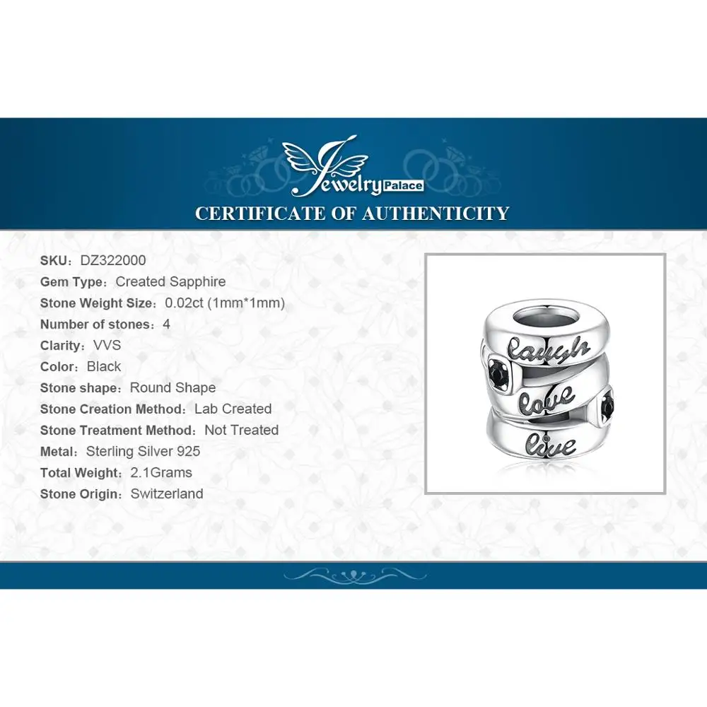 JewelryPalace Laugh love Live 925 Sterling Silver Beads Charms Silver 925 Original For Bracelet Silver 925 original Jewelry
JewelryPalace Laugh love Live 925 Sterling Silver Beads Charms Silver 925 Original For Bracelet Silver 925 original Jewelry