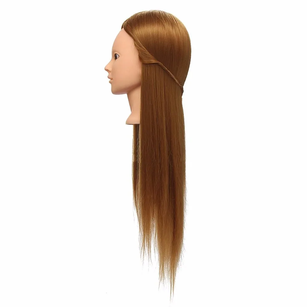 

CAMMITEVER 20"Hair Mannequin Head Practice Makeup Hair Hairdressing Doll Heads Training Manikin with Synthetic Hair Cosmetology