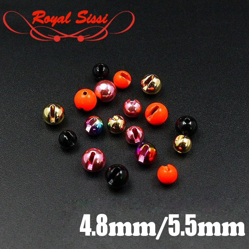 Royal Sissi 40pcs/pack 5 colors big sizes Slotted Tungsten beads high density round heavy Tungsten jig head fly tying materials
Royal Sissi 40pcs/pack 5 colors big sizes Slotted Tungsten beads high density round heavy Tungsten jig head fly tying materials