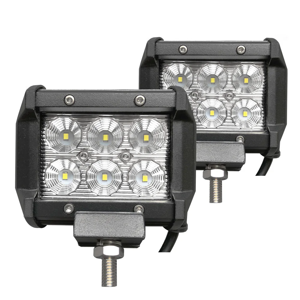 2pcs 18w LED worklight bar flood beam headlights for offroad truck motorcycle auto ramp 4x4 SUV 4wd car driving fog lamp 12V 24V
2pcs 18w LED worklight bar flood beam headlights for offroad truck motorcycle auto ramp 4x4 SUV 4wd car driving fog lamp 12V 24V