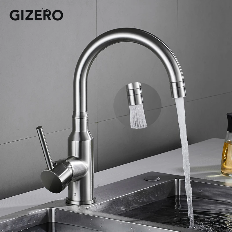 GIZERO 2 Models Rotatable Adjustable Water Outlet Kitchen Faucets Water Saving Nozzle Aerator Tap Hot Cold
GIZERO 2 Models Rotatable Adjustable Water Outlet Kitchen Faucets Water Saving Nozzle Aerator Tap Hot Cold