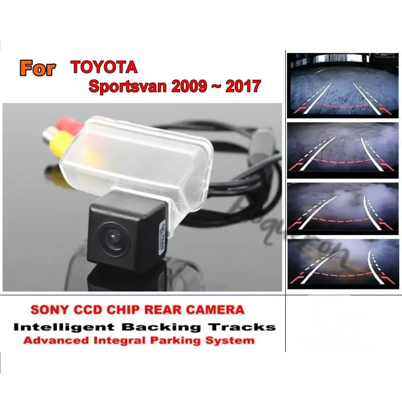 

For TOYOTA Sportsvan 2009 ~ 2017 Intelligent Dynamic Trajectory Rear View Reverse Backup Tracks Camera Night Vision CCD