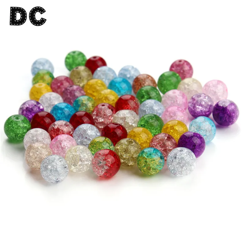 DC 100pcs/lot 6/8/10mm Round Mixed Colors Crackle Glass Beads Popcorn Crystal Spacer Ball Beads for DIY Jewelry Making Supplies
DC 100pcs/lot 6/8/10mm Round Mixed Colors Crackle Glass Beads Popcorn Crystal Spacer Ball Beads for DIY Jewelry Making Supplies