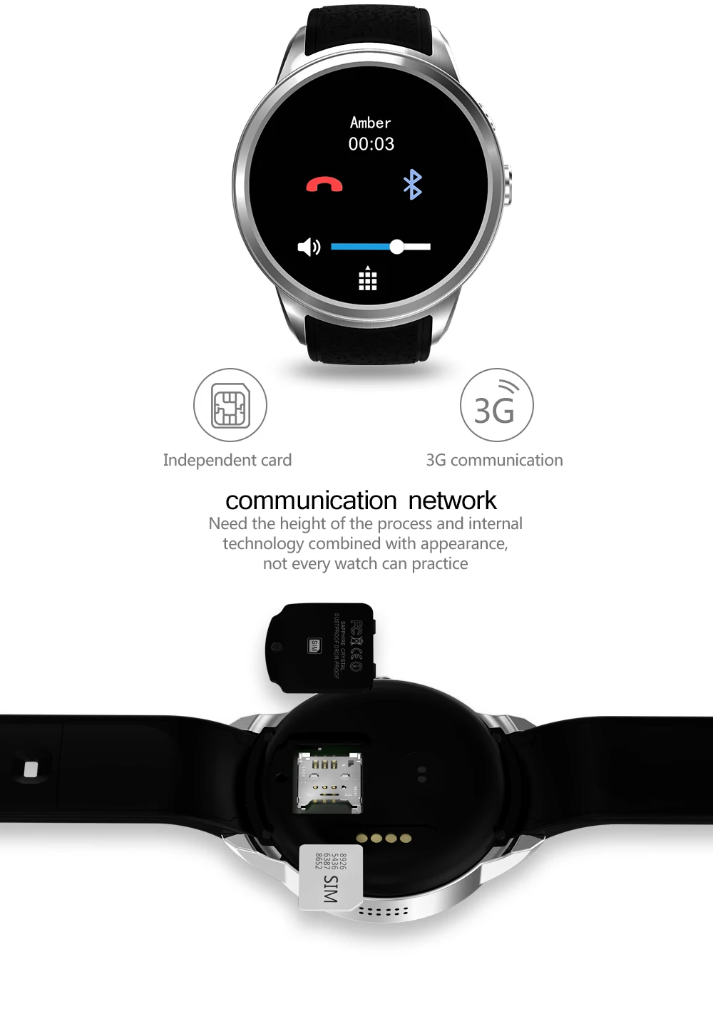 Smartch Smart watch X200 Android 5.1 1+16GB IP67 waterproof Smartwatch Support 3G WIFI GPS Nano SIM card Heart Rate 2.0 Camera |