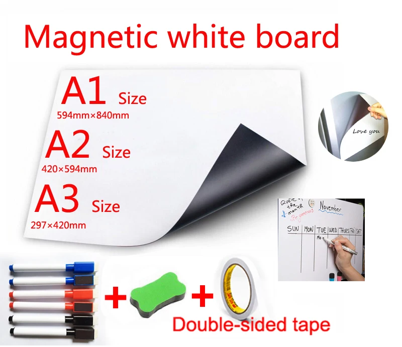 Magnetic White Board Fridge Magnets Direct Adsorption of Metal Surfaces Dry Wipe WhiteBoard Presentation Boards Marker Pen Erase
Magnetic White Board Fridge Magnets Direct Adsorption of Metal Surfaces Dry Wipe WhiteBoard Presentation Boards Marker Pen Erase