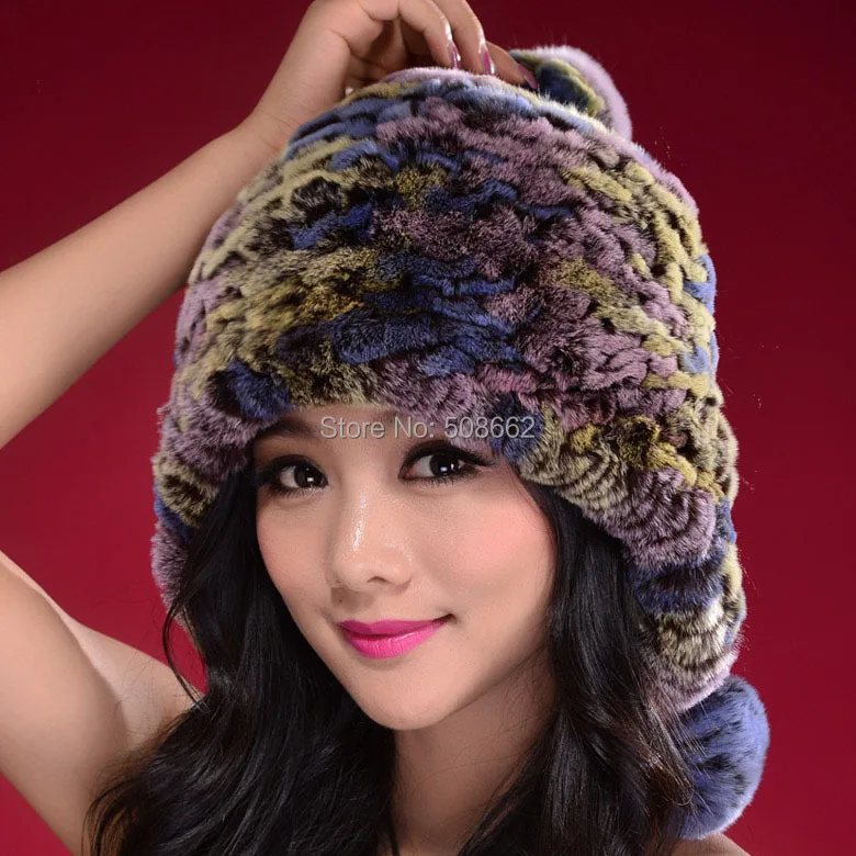 Knitted Real rabbit fur hat beanie fur cap rabbit fur Pompom decoration earmuff bomber hat winter hat 14606
Knitted Real rabbit fur hat beanie fur cap rabbit fur Pompom decoration earmuff bomber hat winter hat 14606