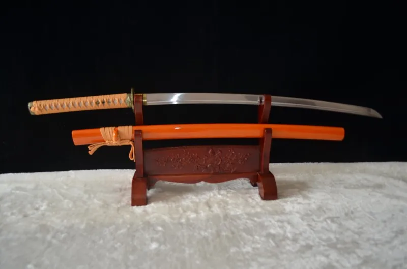 Handmade Classic Yellow saya Japanese Samurai Katana Swords Carbon Steel Sharp Blade
Handmade Classic Yellow saya Japanese Samurai Katana Swords Carbon Steel Sharp Blade