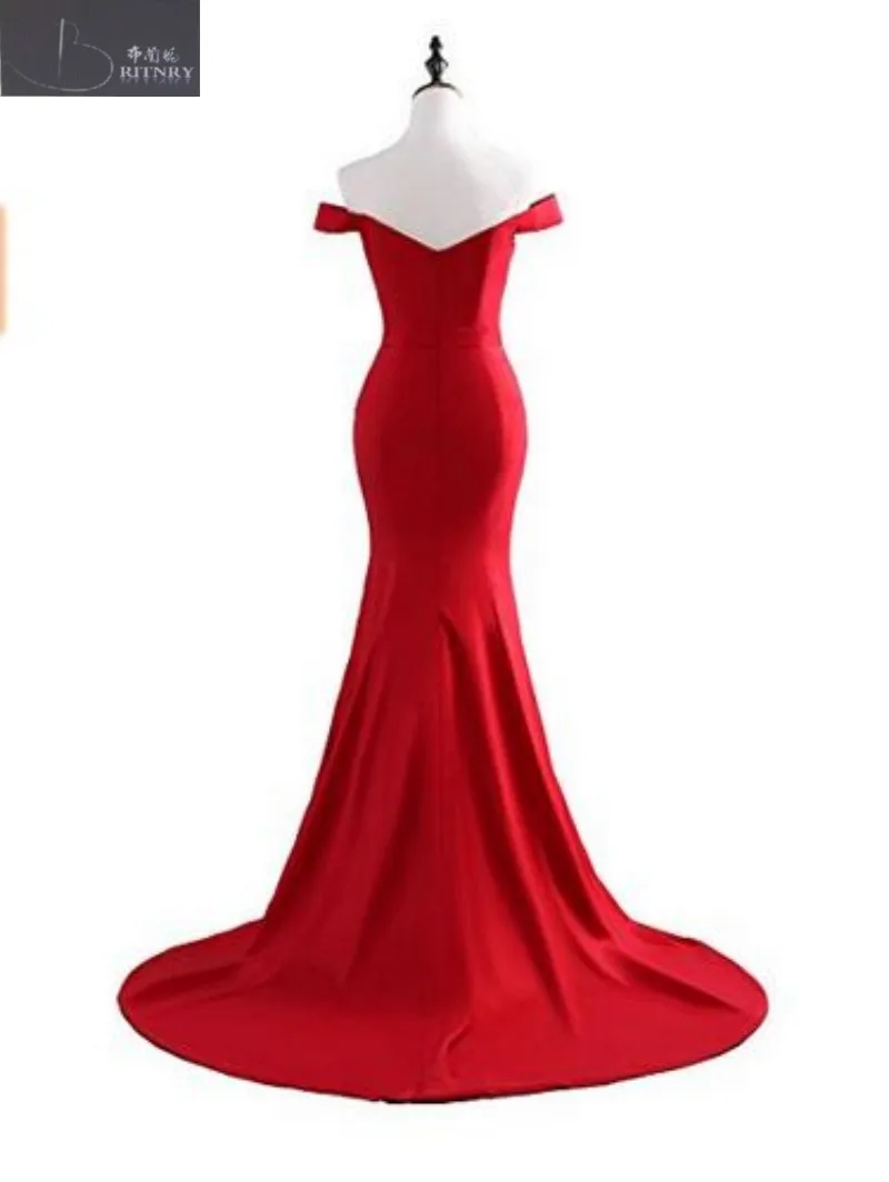2017 New Fashion Off The Shoulder Mermaid Court Train Red Satin Chinese Wedding Dress on Sales
2017 New Fashion Off The Shoulder Mermaid Court Train Red Satin Chinese Wedding Dress on Sales