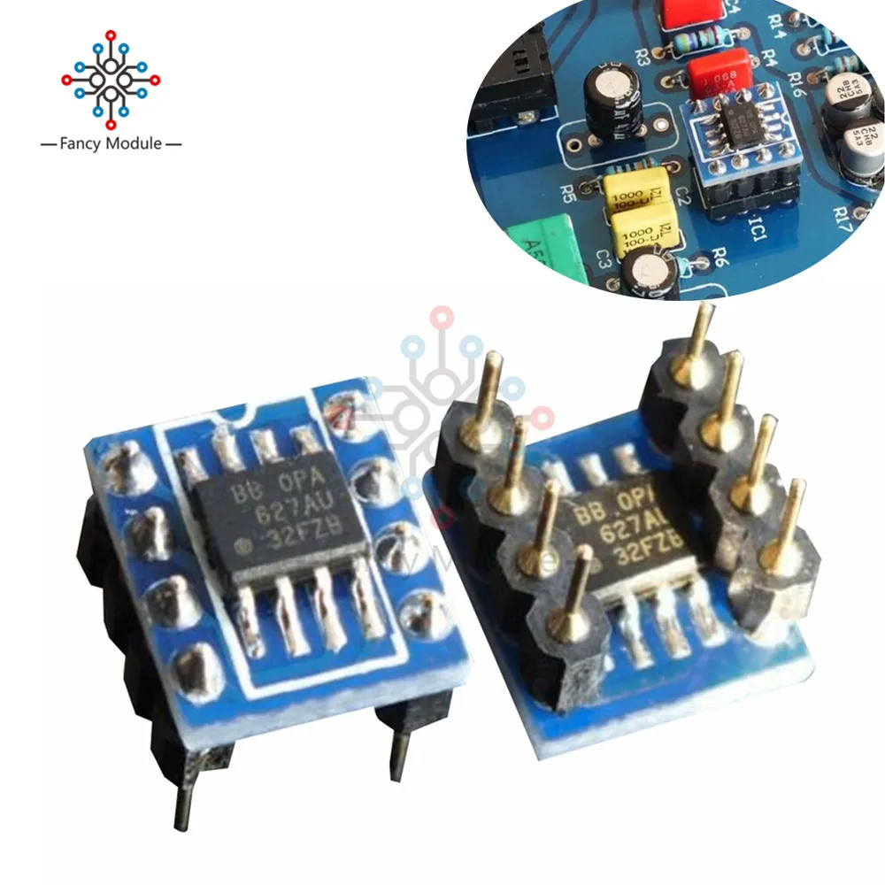 Модуль OPA627AU высокоточный двухмоно модуль Op Amp замена верхней платы NE5532 8 P PIN|module| |