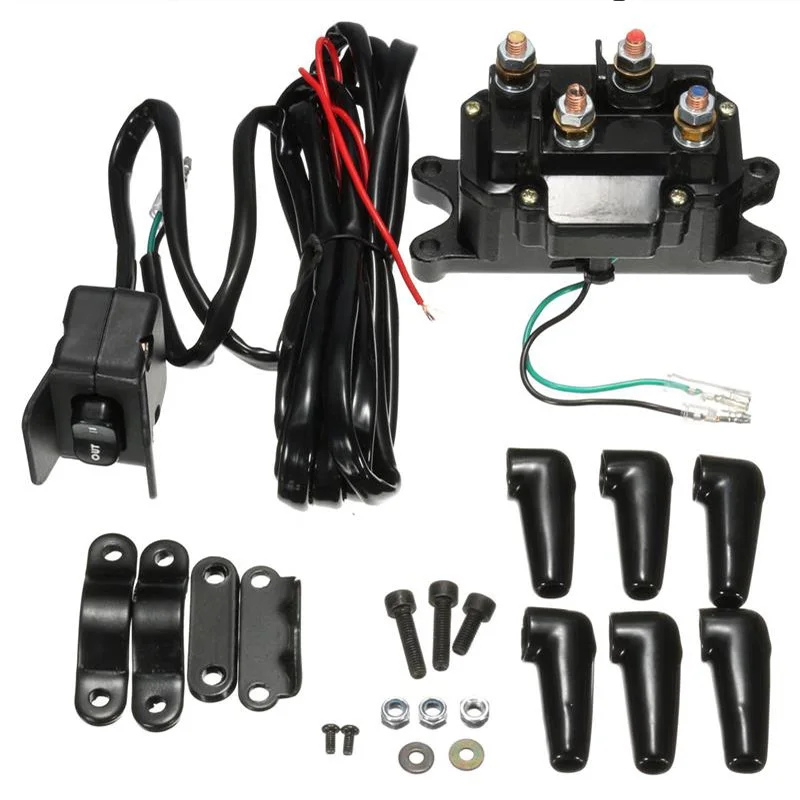 Universal 12V ATV UTV Solenoid Relay Contactor +Winch Rocker Thumb Switch Wiring Combo
Universal 12V ATV UTV Solenoid Relay Contactor +Winch Rocker Thumb Switch Wiring Combo