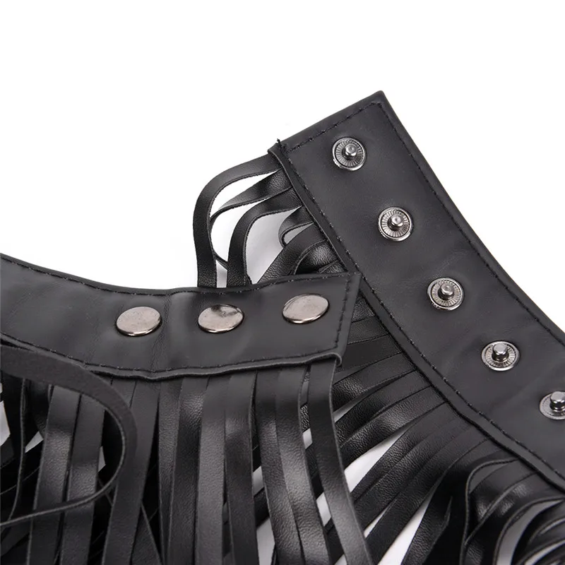 2018 New spring fashion tide black punk style long fringed rivet wide belt women all match
2018 New spring fashion tide black punk style long fringed rivet wide belt women all match