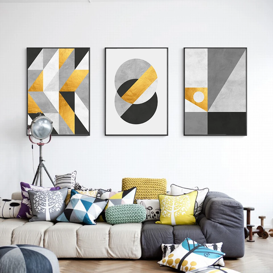 Geometric Gold Posters and Prints Nordic Canvas Painting Modern Abstract Wall Pictures for Living Room Home Decoration
Geometric Gold Posters and Prints Nordic Canvas Painting Modern Abstract Wall Pictures for Living Room Home Decoration