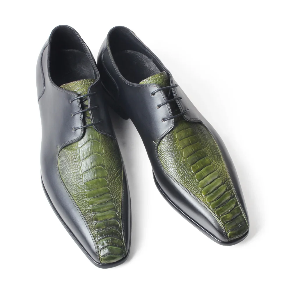 VIKEDUO Luxury Brand Ostrich foot skin Shoes Men Calf Leather Derby Dress Shoes Wedding Office Footwear Bespoke Handmade Zapatos
VIKEDUO Luxury Brand Ostrich foot skin Shoes Men Calf Leather Derby Dress Shoes Wedding Office Footwear Bespoke Handmade Zapatos