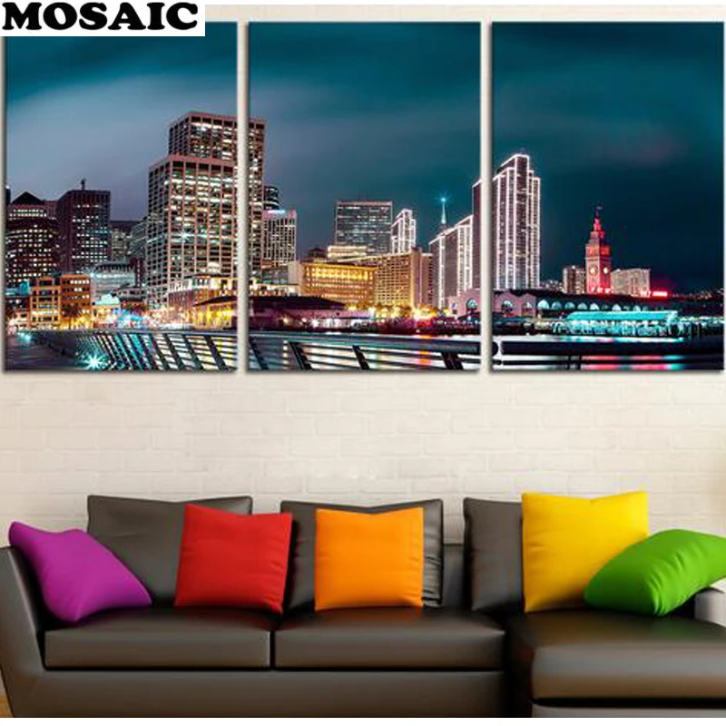 3pcs Full Square Drill 5D DIY Diamond Painting"San Francisco night view landscape"3D Embroidery Cross Stitch Rhinestone Mosaic
3pcs Full Square Drill 5D DIY Diamond Painting"San Francisco night view landscape"3D Embroidery Cross Stitch Rhinestone Mosaic