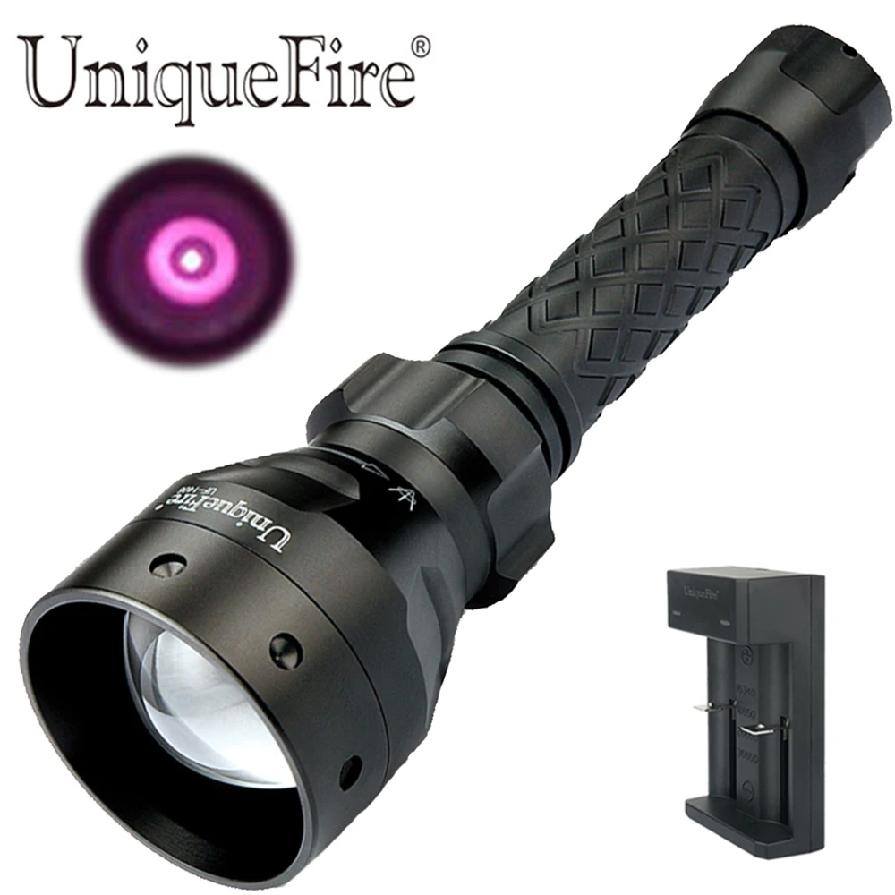 UniqueFire 1406 IR 940NM Infrared Light LED Flashlight T50 Zoom Tactical Torch Lanterna with One-Slot USB Charger
UniqueFire 1406 IR 940NM Infrared Light LED Flashlight T50 Zoom Tactical Torch Lanterna with One-Slot USB Charger