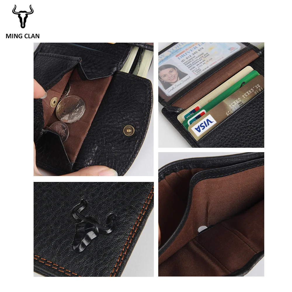 Mingclan Cow Leather Men Wallets With Coin Pocket Clutch Pockets Slim Wallets Portemonnee Bifold Money Card Holders Male Purse
Mingclan Cow Leather Men Wallets With Coin Pocket Clutch Pockets Slim Wallets Portemonnee Bifold Money Card Holders Male Purse