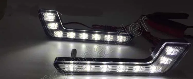 new arrival white 12V running lamp 6000K 7 shape car running light High Brightness 2 pcs/set 8 LED 
new arrival white 12V running lamp 6000K 7 shape car running light High Brightness 2 pcs/set 8 LED