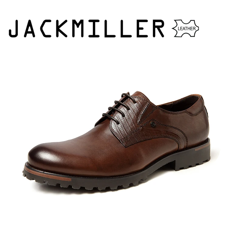 Jackmiller Top Brand Men Dress Shoes Fashion Good Quality Men Shoe Lace-up Mens Cow Leather Wedding Shoes for men Brown TPR sole
Jackmiller Top Brand Men Dress Shoes Fashion Good Quality Men Shoe Lace-up Mens Cow Leather Wedding Shoes for men Brown TPR sole