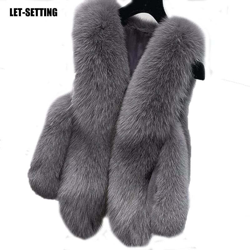 women fake fur vest imitation fox fur grass vest new short coat large size waistcoat
women fake fur vest imitation fox fur grass vest new short coat large size waistcoat