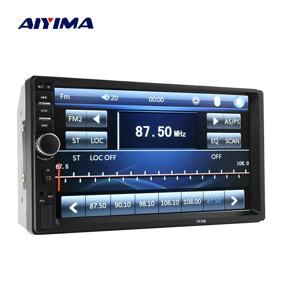 AIYIMA 2 Din MP5 плеер Bluetooth Мультимедиа видео 7 "сенсорный экран музыкальный HD