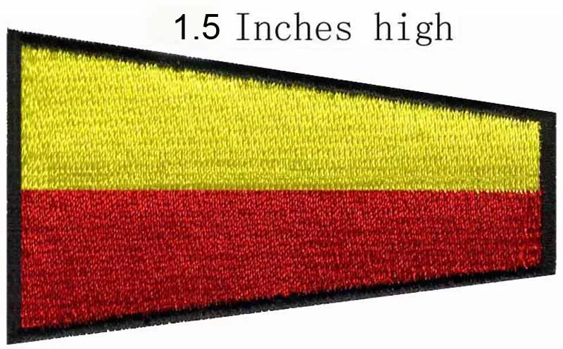 

ICS Pennant Seven flag 1.5"high embroidery patch for sew on patch/goods for sewing/patches on clothes