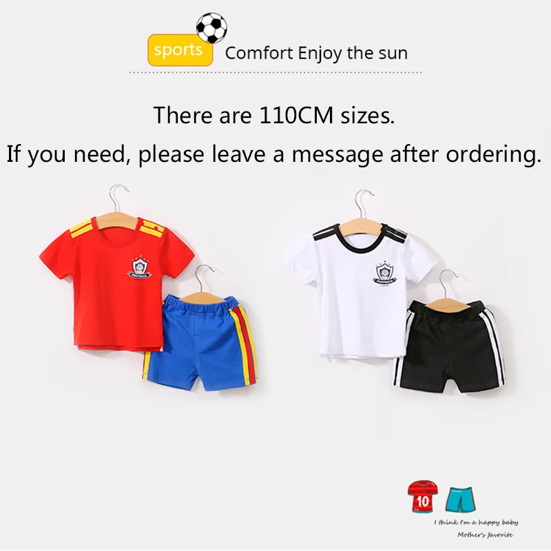 YiErYing Baby Clothing Sets 2018 Summer 100% Cotton 2Pcs Tops+Pants Short sleeved Football Suits Newborn Baby Boy Girl Jumpsuits
YiErYing Baby Clothing Sets 2018 Summer 100% Cotton 2Pcs Tops+Pants Short sleeved Football Suits Newborn Baby Boy Girl Jumpsuits