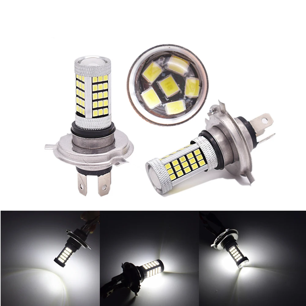 1 шт. автомобиля светодио дный H4 2835 66 SMD автомобилей грузовик противотуманных фар