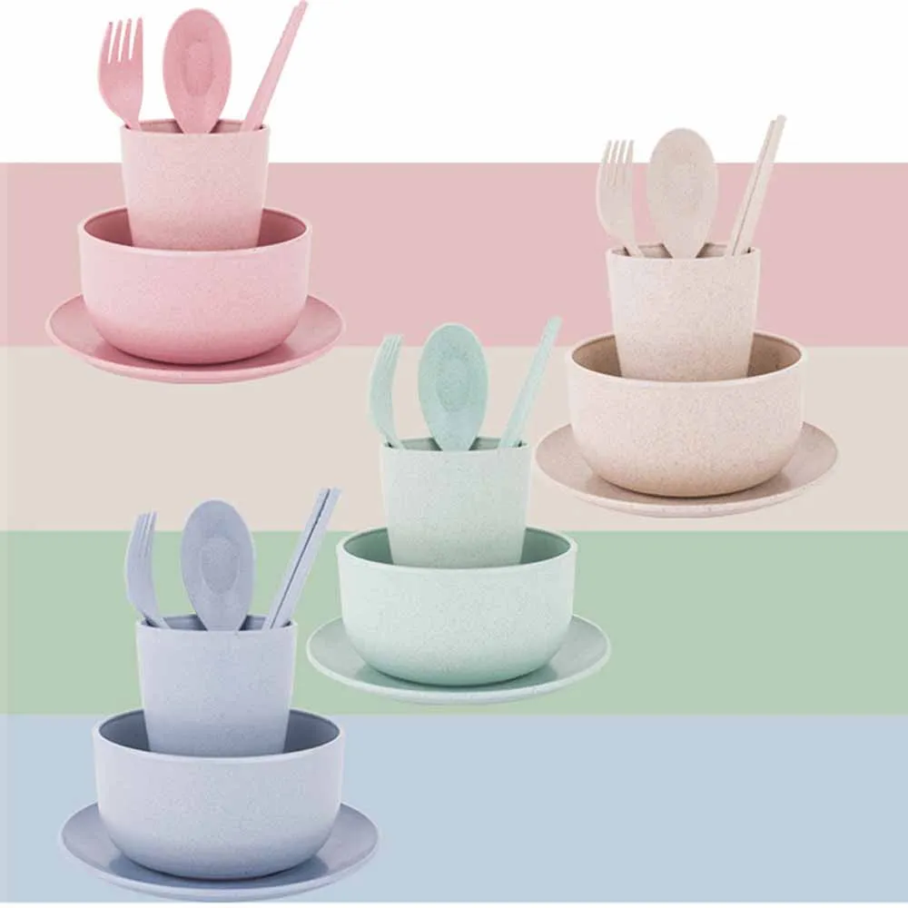 Children's Tableware Cutlery Cubiertos Safe Healthy Wheat Straw Children's Bowl 6pcs/set Cutlery Set Gift
Children's Tableware Cutlery Cubiertos Safe Healthy Wheat Straw Children's Bowl 6pcs/set Cutlery Set Gift