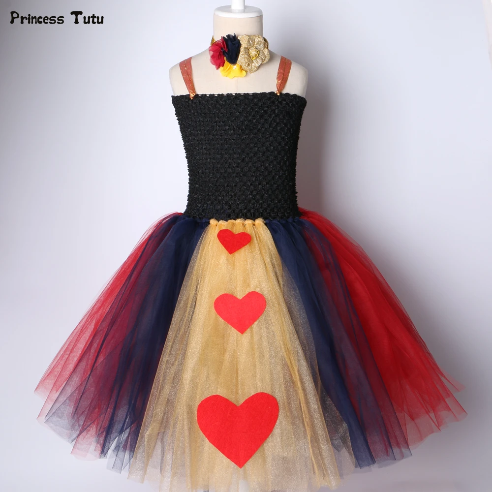 Queen of Hearts Inspired Children Girls Tutu Dress Tulle Princess Girl Birthday Party Dress Kids Halloween Carnival Costume 1-14
Queen of Hearts Inspired Children Girls Tutu Dress Tulle Princess Girl Birthday Party Dress Kids Halloween Carnival Costume 1-14