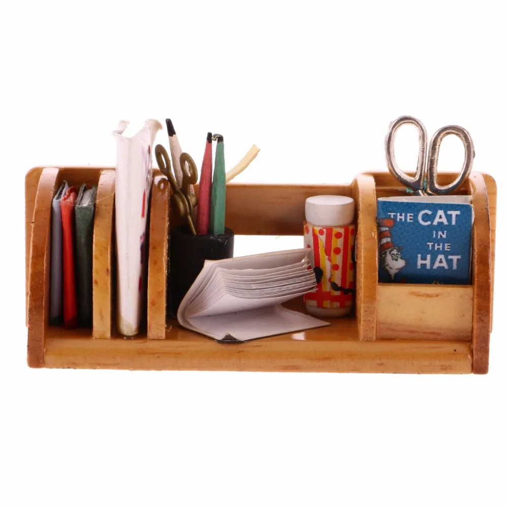 1/12 Dollhouse Miniature Furniture Book Shelf Study Table Storage Wood Color Doll House Accessory for Kids Toys Birthday Gift
1/12 Dollhouse Miniature Furniture Book Shelf Study Table Storage Wood Color Doll House Accessory for Kids Toys Birthday Gift