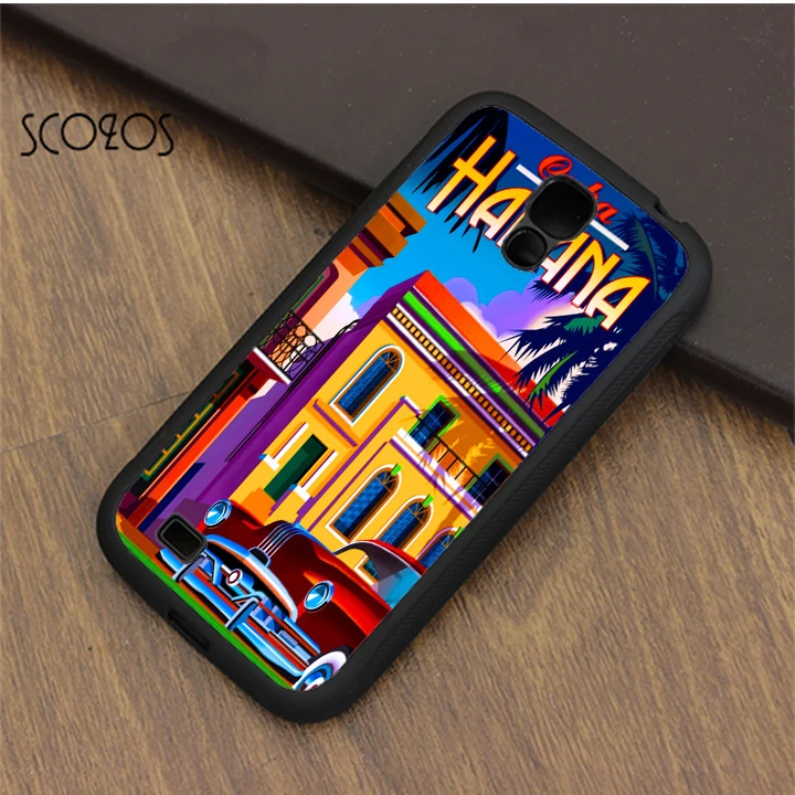 Чехол SCOZOS для сотового телефона с Кубы Гавана чехол samsung galaxy S3 S4 S5 S6 S7 S8 edge note 3 4 5 &