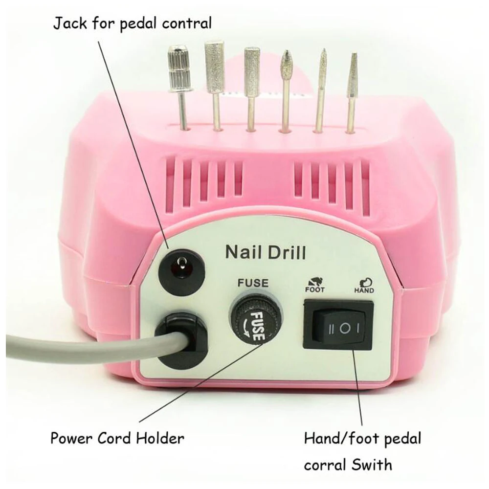 Electric Nail Drill Bits Machine Manicure Machine Nail Drill Art Pen Set 6 Bits Nail Art Tools
Electric Nail Drill Bits Machine Manicure Machine Nail Drill Art Pen Set 6 Bits Nail Art Tools