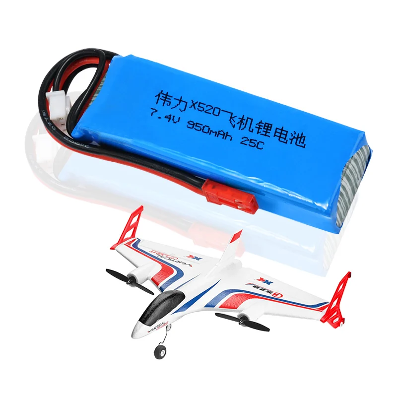 ZDF 7.4V 950mAh 25c Li-Po Battery For WLtoys X520 Blade 200 QX and CX/CX2/CX3 Airplane Spare Parts RC | Игрушки и хобби