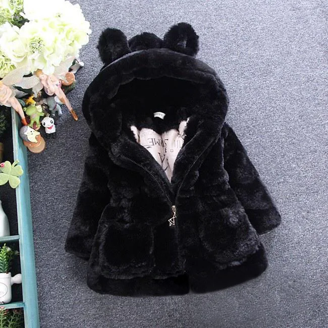 Girls Winter Imitation Fur Coat For New ChildrenThick Fluff Warm Coat Baby Clothes Kid Xmas Snowsuit 1-7Y Baby Hooded Jacket
Girls Winter Imitation Fur Coat For New ChildrenThick Fluff Warm Coat Baby Clothes Kid Xmas Snowsuit 1-7Y Baby Hooded Jacket
