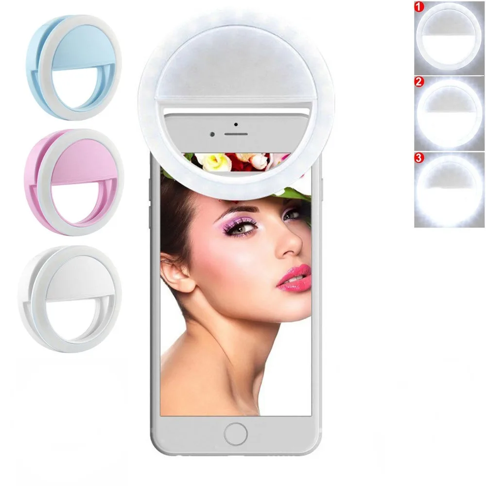 Wrumava Charm Eyes LED Selfie Ring Light Up Flash Photography Luminous Lamp 36pcs 3 Brightness for iPhone Samsung Phone on-clip
Wrumava Charm Eyes LED Selfie Ring Light Up Flash Photography Luminous Lamp 36pcs 3 Brightness for iPhone Samsung Phone on-clip