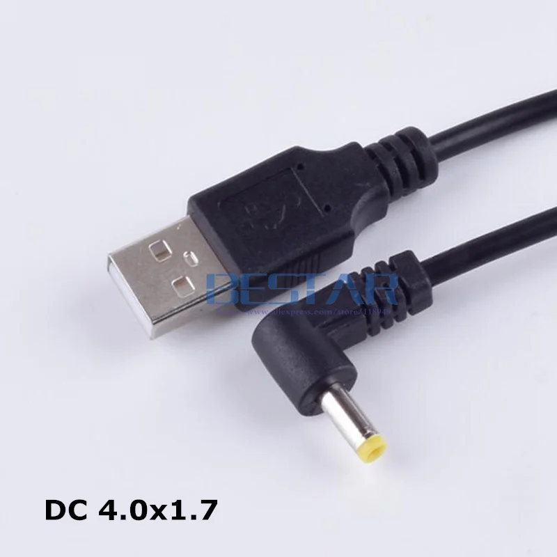 Black DC Elbow power plug USB convert to 4.0*1.7mm/DC 4017 L Shape Jack 4.0 mm x 1.7 mm 4.0x1.7mm right angle charging cable 1m
Black DC Elbow power plug USB convert to 4.0*1.7mm/DC 4017 L Shape Jack 4.0 mm x 1.7 mm 4.0x1.7mm right angle charging cable 1m