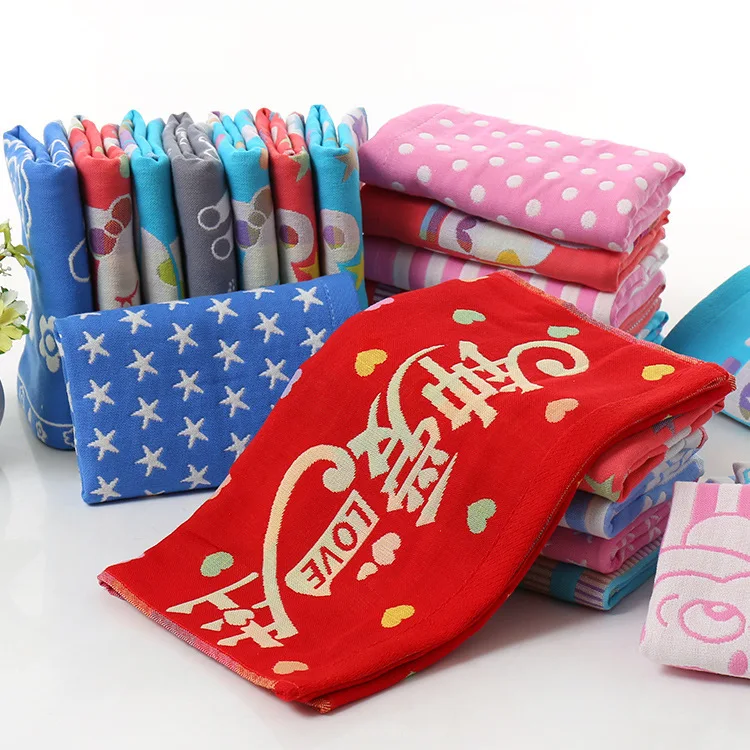 High quality home textile towel, pure cotton, three layer gauze towel, adult face towel, children cartoon face towel wholesale
High quality home textile towel, pure cotton, three layer gauze towel, adult face towel, children cartoon face towel wholesale