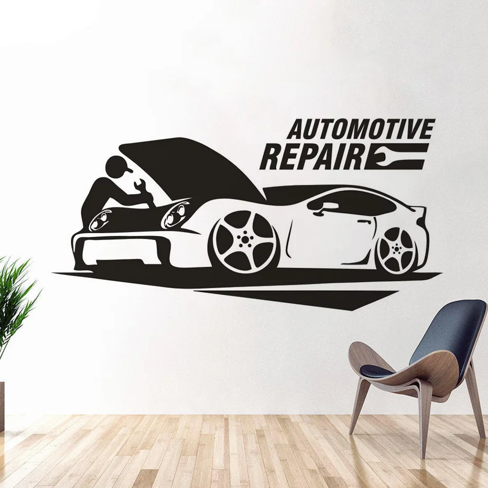 Automotive Repair Logo Wall Sticker Garage Space Decoration Car Repair Vinyl Wall Decal Mechanic Repair Man Vinyl Poster AZ202
Automotive Repair Logo Wall Sticker Garage Space Decoration Car Repair Vinyl Wall Decal Mechanic Repair Man Vinyl Poster AZ202