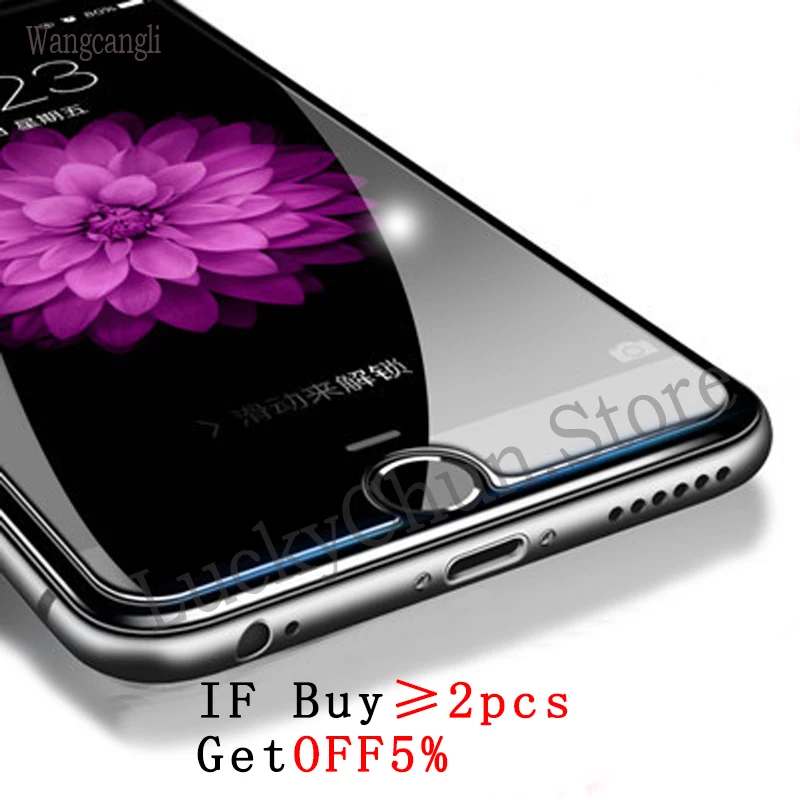 Защитное стекло Wangcangli для iPhone 6 7 X защита экрана 2.5d на 6s закаленное iphone 8