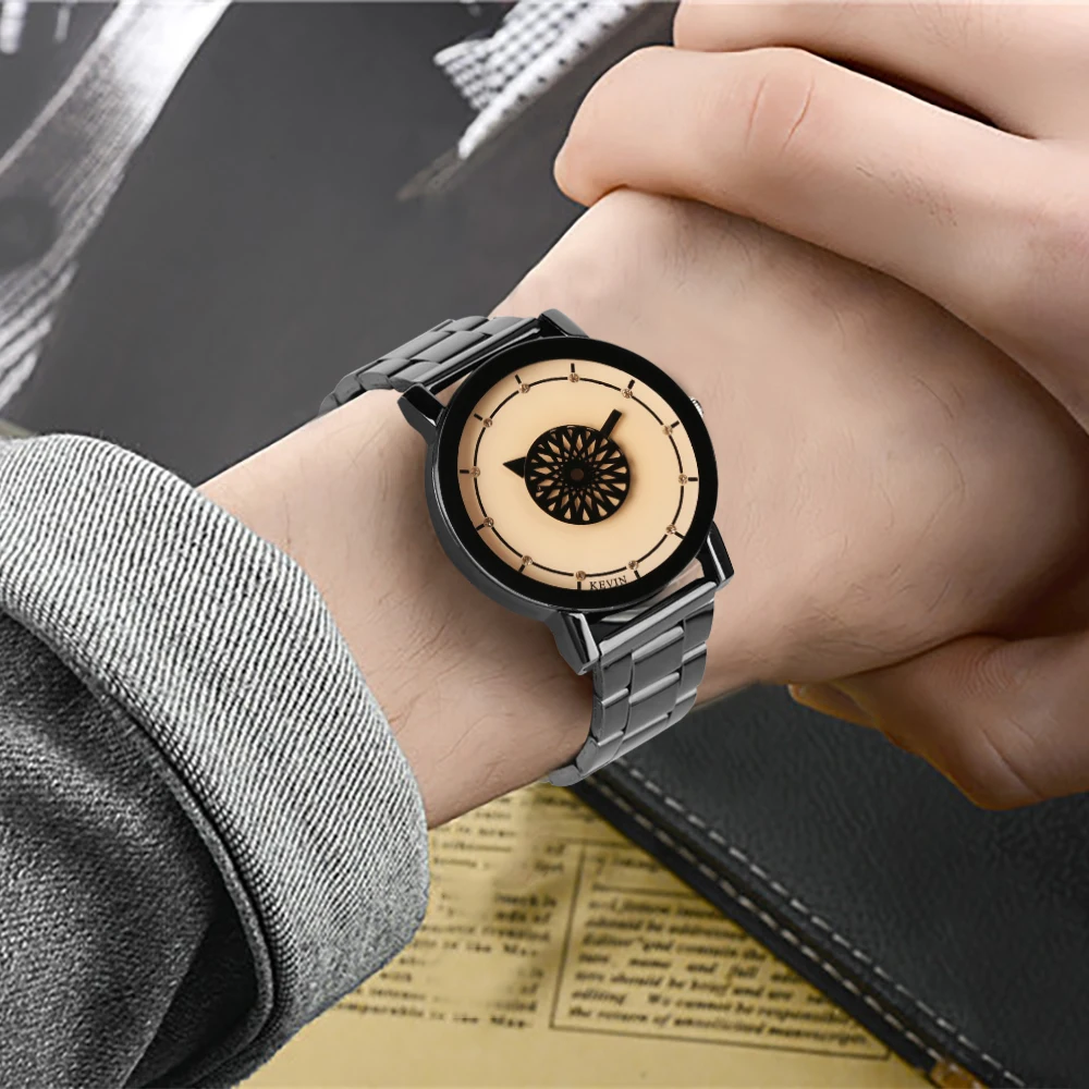 KEVIN Quartz Wristwatch Black Stainless Steel Watch Strap Black / Coffee Dial Fashion Simple Design Sport Casual Clock Gifts
KEVIN Quartz Wristwatch Black Stainless Steel Watch Strap Black / Coffee Dial Fashion Simple Design Sport Casual Clock Gifts