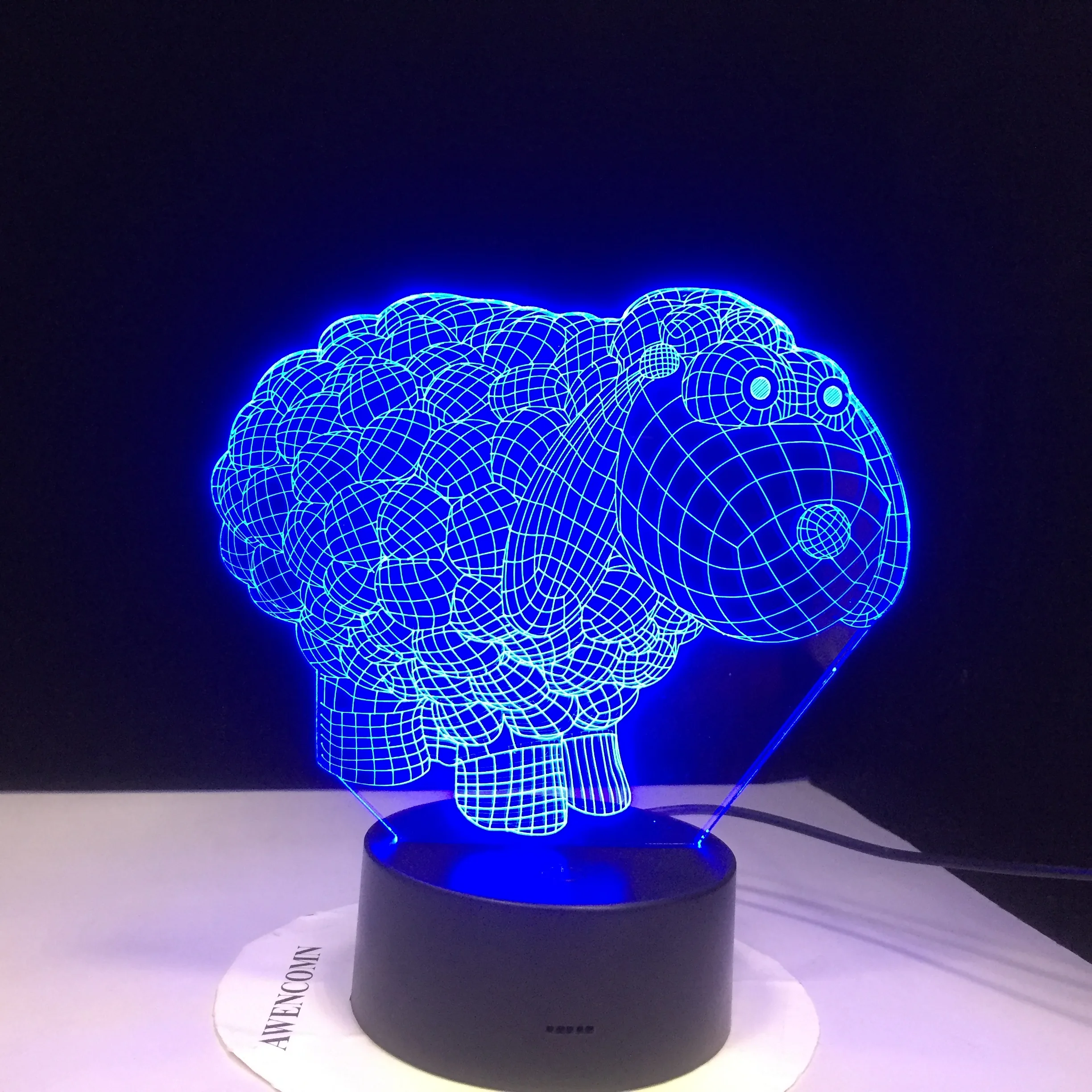 Cute Sheep Cartoon 7 Colors Changing 3D Visual NightLight Acrylic Table Lamp Led Cartoon Lighting Fixture Kids Gifts Home Decor
Cute Sheep Cartoon 7 Colors Changing 3D Visual NightLight Acrylic Table Lamp Led Cartoon Lighting Fixture Kids Gifts Home Decor