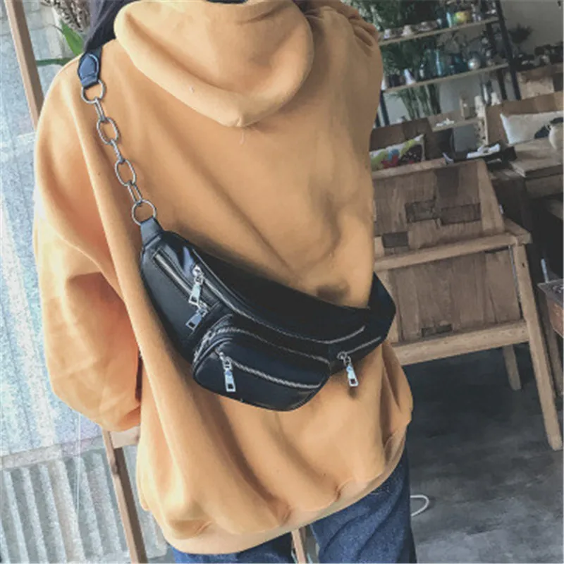Фото Ew Женская многофункциональная поясная сумка модные мешки кожаные для телефона