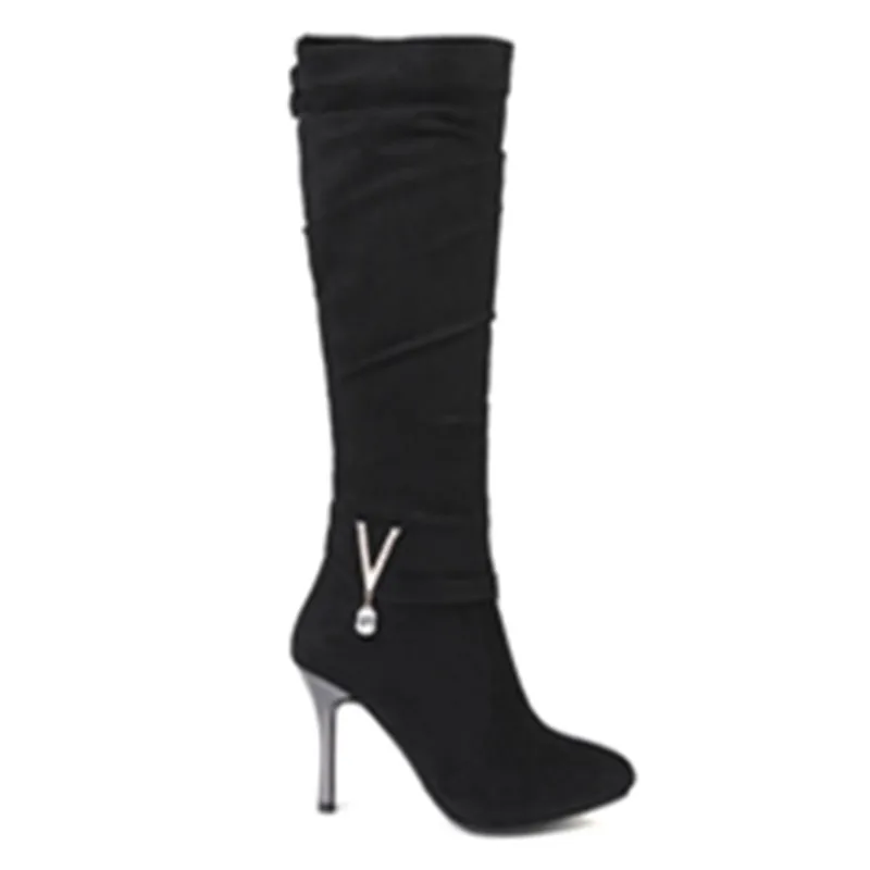 Smeeroon women boots knee high boots for women super high heels autumn winter boots pointed toe ladies shoes big size 34-43
Smeeroon women boots knee high boots for women super high heels autumn winter boots pointed toe ladies shoes big size 34-43
