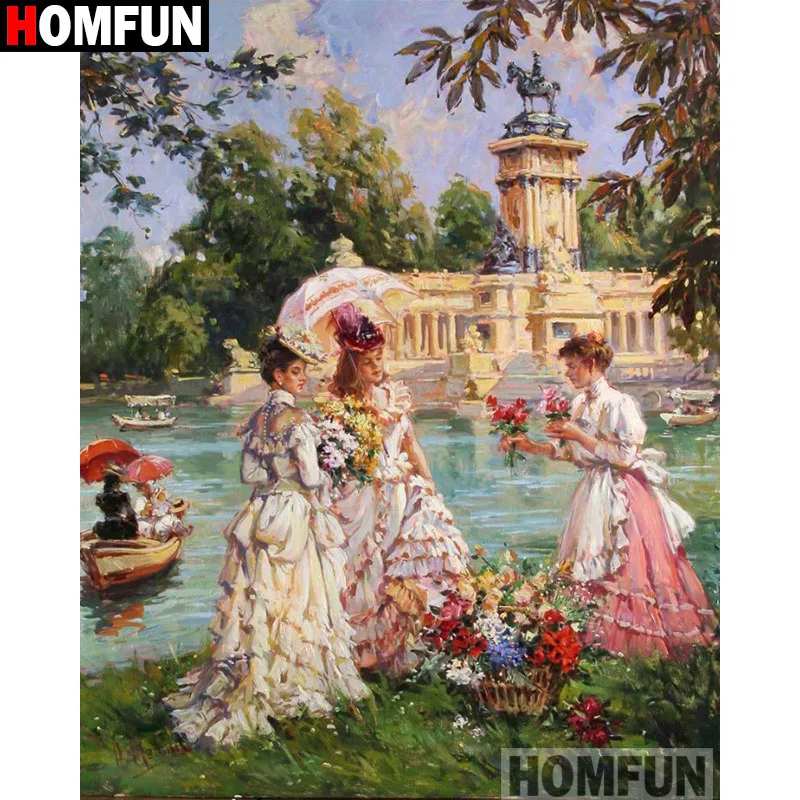 HOMFUN Full Square/Round Drill 5D DIY Diamond Painting "Oil painting beaut" 3D Embroidery Cross Stitch 5D Home Decor gift A17217
HOMFUN Full Square/Round Drill 5D DIY Diamond Painting "Oil painting beaut" 3D Embroidery Cross Stitch 5D Home Decor gift A17217
