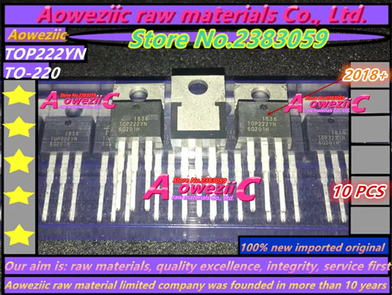 Aoweziic 2018+ 100% new imported original TOP222YN TO-220 TOP222PN DIP-8 TOP222GN SOP-8 Power switch IC TOP222
Aoweziic 2018+ 100% new imported original TOP222YN TO-220 TOP222PN DIP-8 TOP222GN SOP-8 Power switch IC TOP222