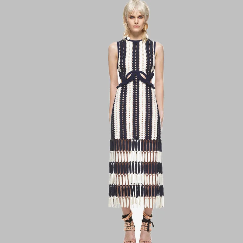 2020 New arrive High-end Custom Self Portrait Summer Dress Women Sleeveless knitting patchwork Tassel Long dress
2020 New arrive High-end Custom Self Portrait Summer Dress Women Sleeveless knitting patchwork Tassel Long dress
