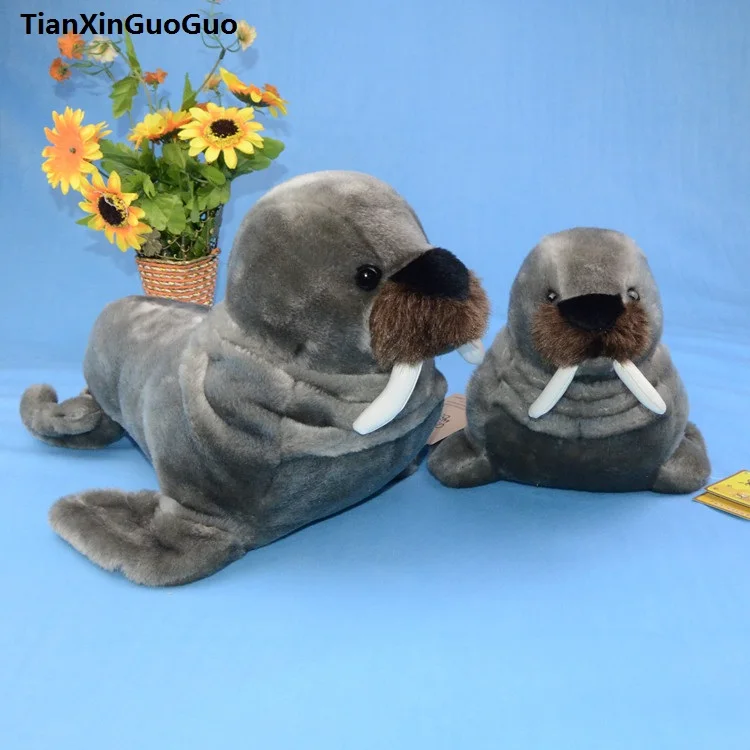 marine animal dark gray walrus plush toy soft doll throw pillow birthday gift s0068
marine animal dark gray walrus plush toy soft doll throw pillow birthday gift s0068