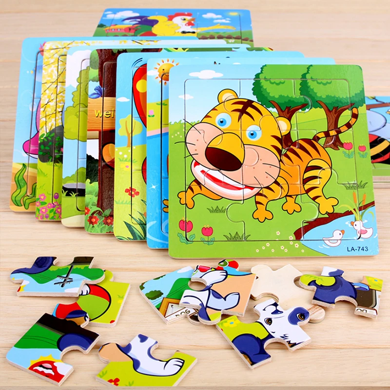 Slice Small Piece Puzzle Toy Children Animals and Vehicle Wooden Puzzle Jigsaw Baby Educational Toys for Kids Gift
Slice Small Piece Puzzle Toy Children Animals and Vehicle Wooden Puzzle Jigsaw Baby Educational Toys for Kids Gift