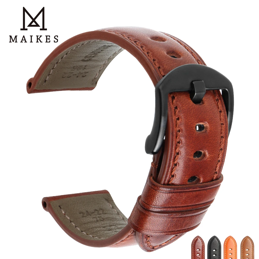 MAIKES 20mm 22mm 24mm Watch Strap Watch Band Genuine Calf Bright Leather Watch Accessories Stainless Steel Buckle Watchband
MAIKES 20mm 22mm 24mm Watch Strap Watch Band Genuine Calf Bright Leather Watch Accessories Stainless Steel Buckle Watchband