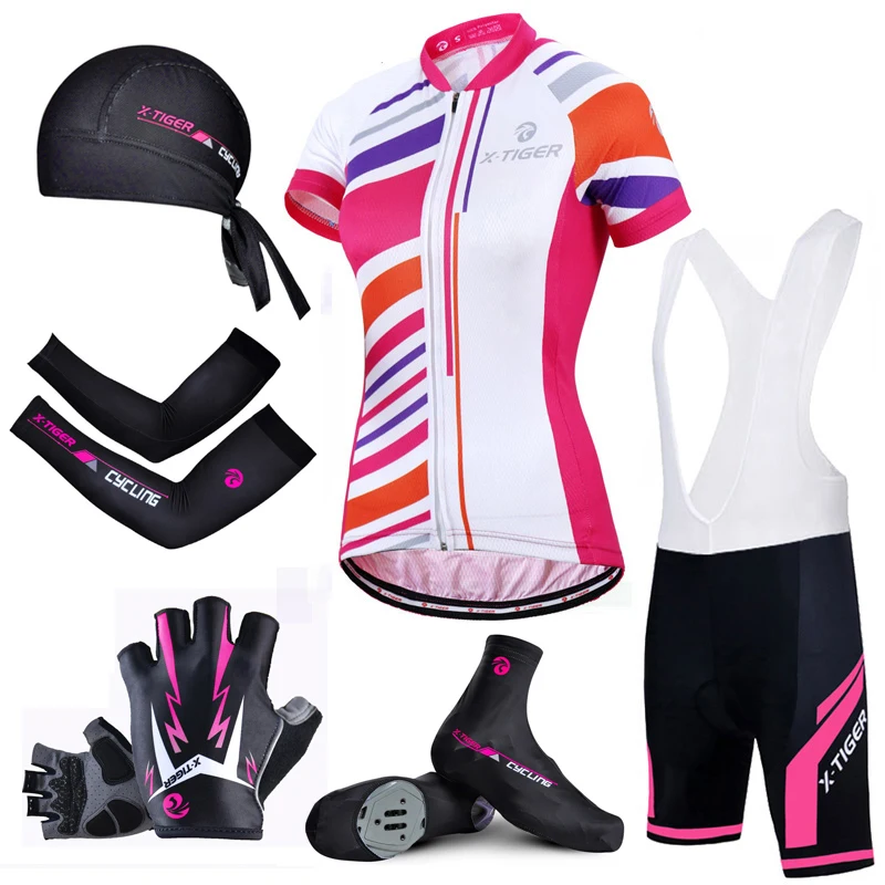 X-Tiger Anti-UV Women Short Sleeve Cycling Jersey Set MTB Bike Cycling Clothes Breathable Cycling Clothing Cycling Suit
X-Tiger Anti-UV Women Short Sleeve Cycling Jersey Set MTB Bike Cycling Clothes Breathable Cycling Clothing Cycling Suit